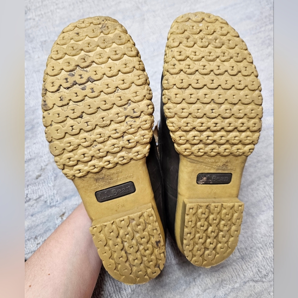 L.L.Bean Leather Rubber Mocs - Picture 12 of 15